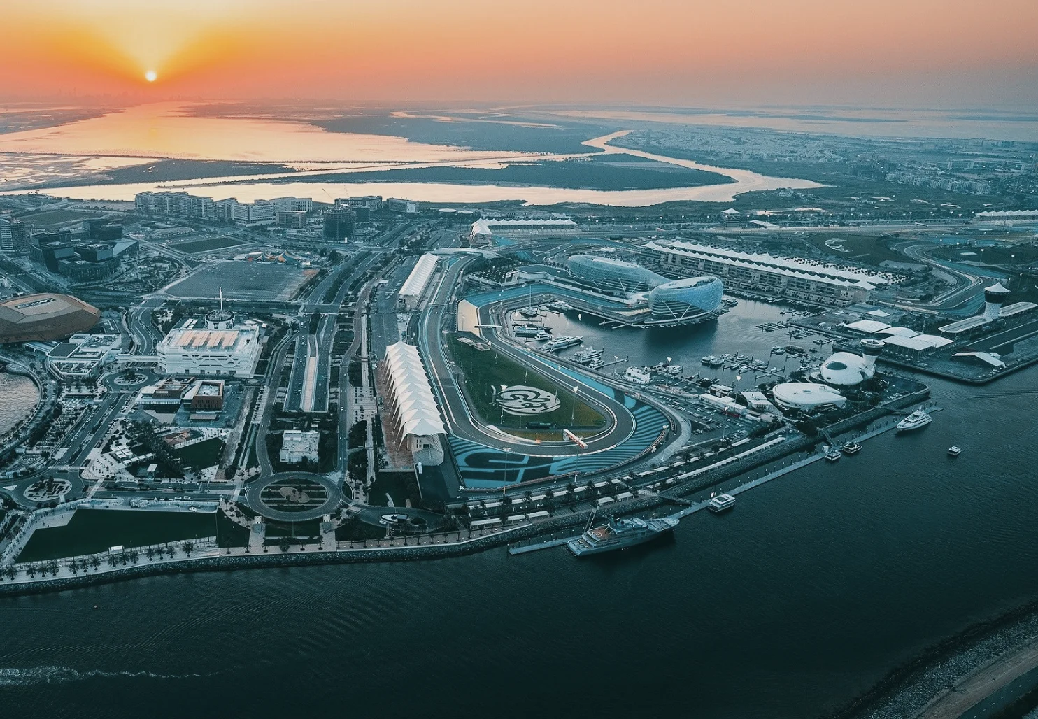 Aerial view of Gulf coastline representing overseas career opportunities for Indian workers